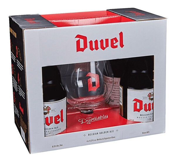 Estuche Cerveza Belga Duvel Con Copa