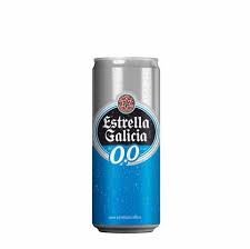 Cerveza Española Estrella Galicia Sin Alcohol Lata 500 ML